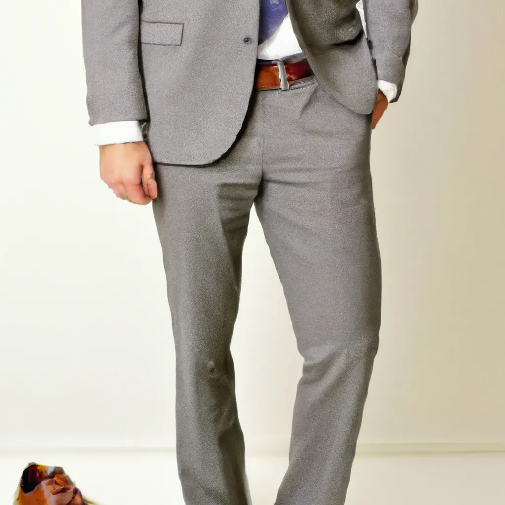 Jak dobrać spodnie do szarej marynarki?